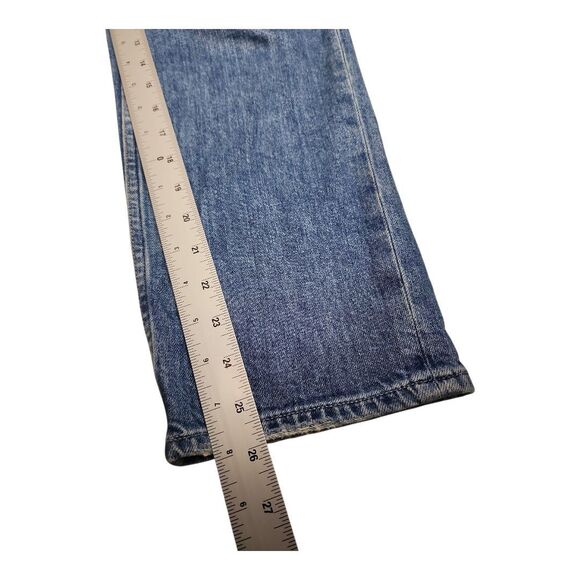 PAIGE Jeans Women's 27 Noella Relaxed Straight Leg Jeans Distressed Cropped - Picture 8 of 11